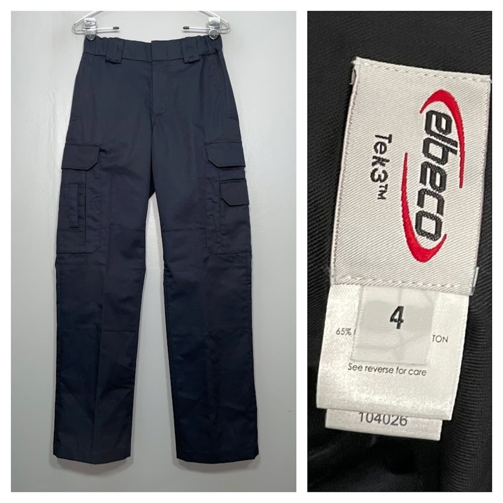 Elbeco Tek 3 Tactical Pants Womens Size 4 Black Uniform Cargo Utility Workwear